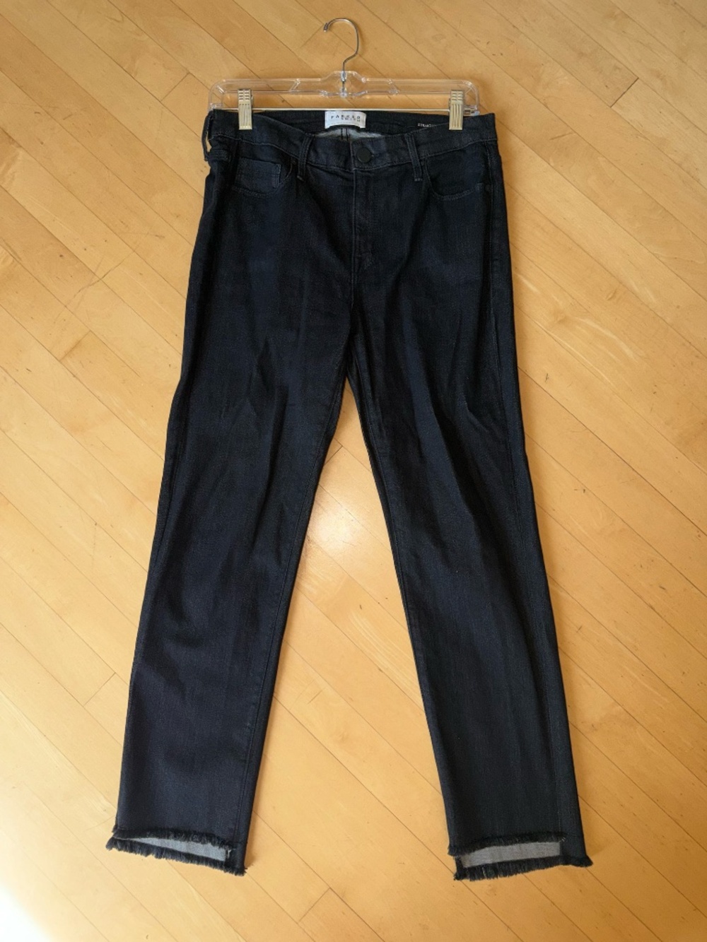 PARKER SMITH Shark Bite Straight Leg Cropped Jeans,29, CB2782 - Picture 2 of 4